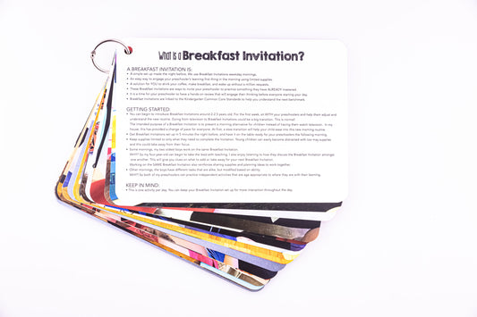 Breakfast Invitation Cards - Set 1