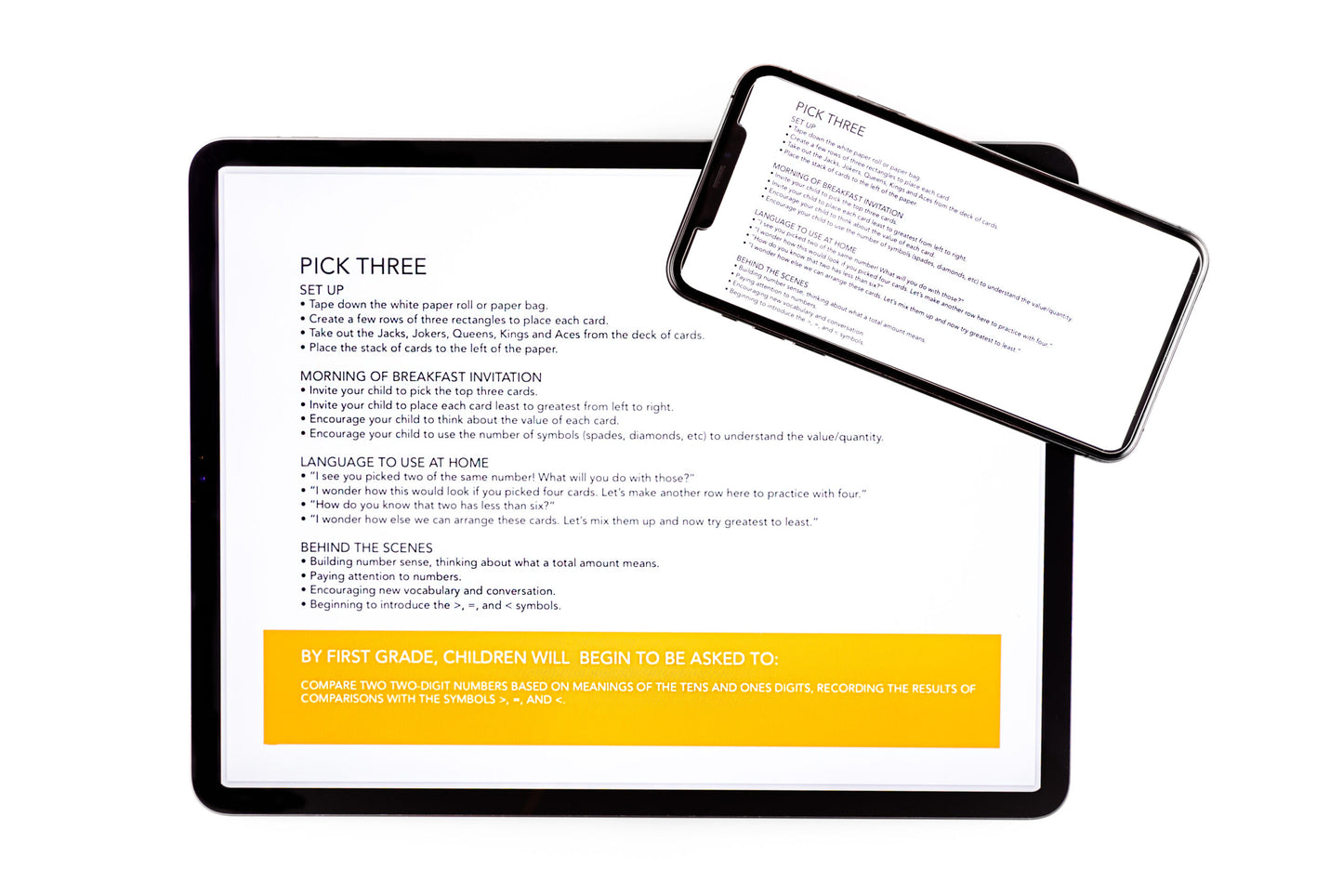 PDF BIG KID Activity Cards