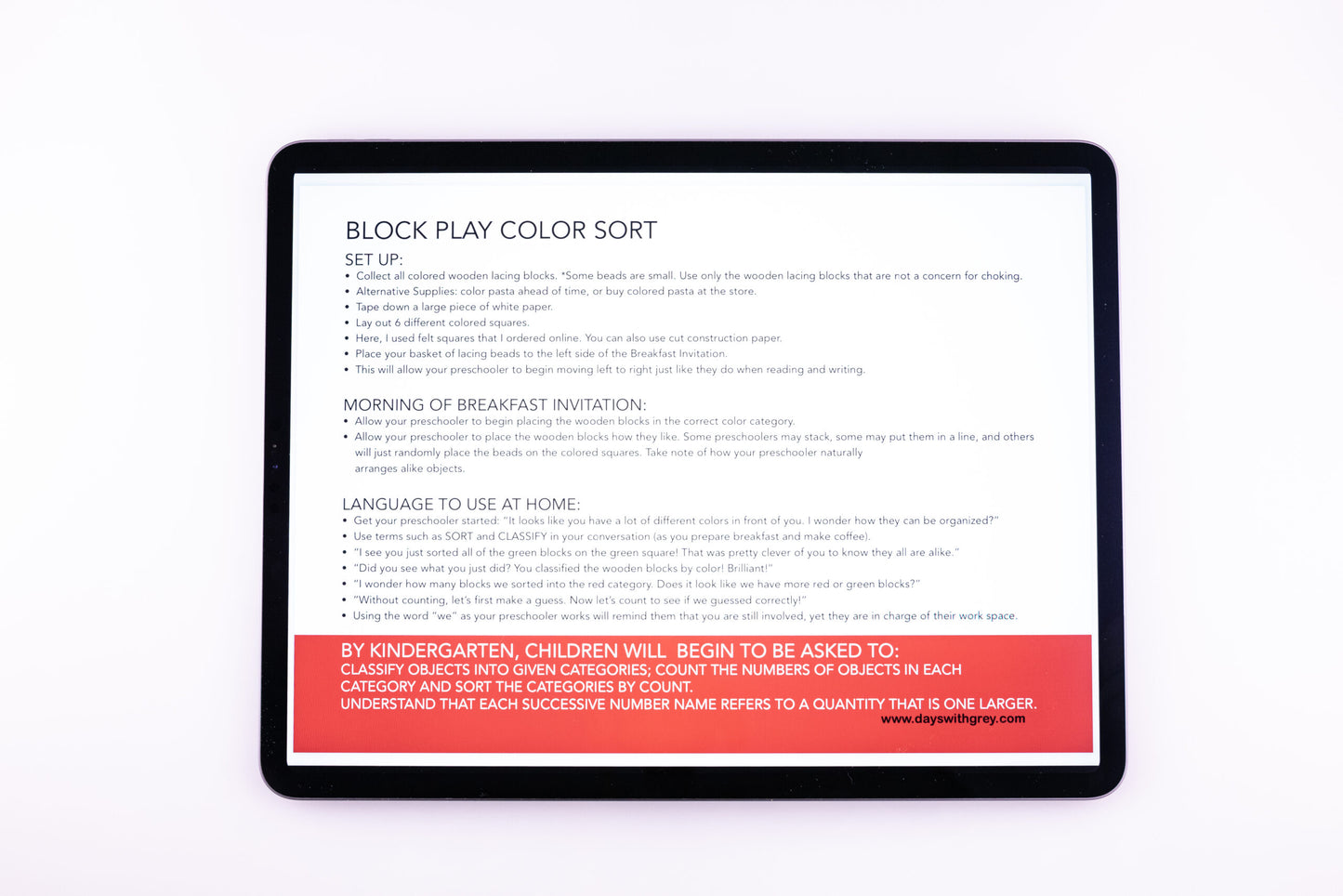 PDF Breakfast Invitation Cards Set 1