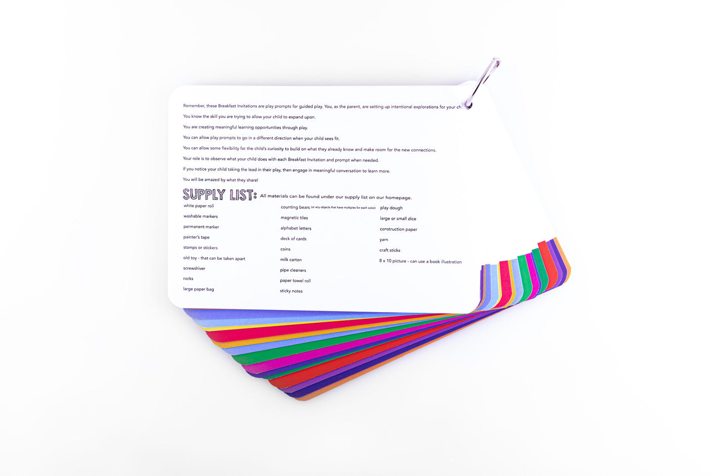 BIG KID Activity Cards