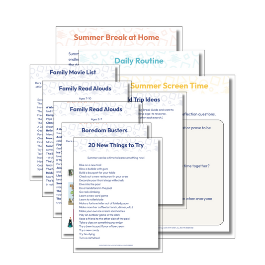 A summer guide for parents with kids at home this summer.